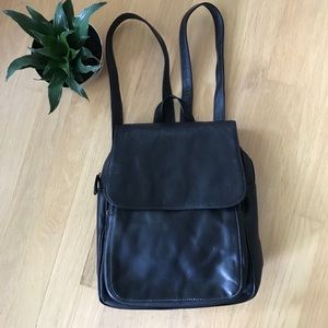 Tignanello Genuine Leather Black Backpack